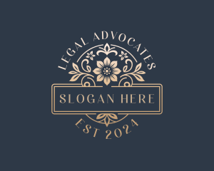 Floral Wedding Event Logo