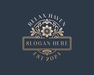 Floral Wedding Event Logo