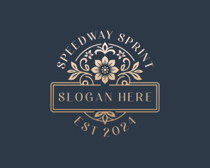 Floral Wedding Event Logo