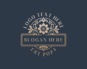 Floral Wedding Event Logo