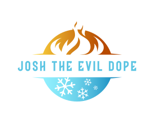 Gas - Burning Fire Snowflake Temperature logo design