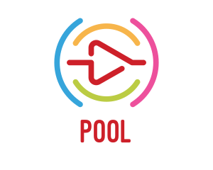 Stroke - Colorful Outline Player logo design
