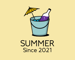 Summer Drink Bottle  logo design