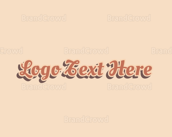 Retro Business Cursive Logo