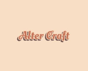 Retro Business Cursive logo design