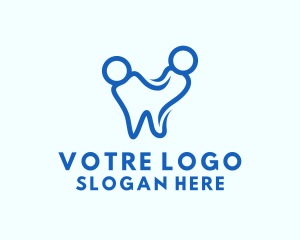 Oral Care - Dental People Tooth logo design