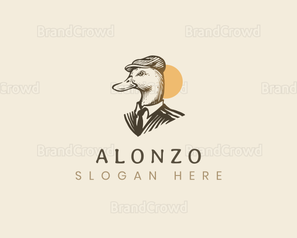 Elegant Duck Hat Logo