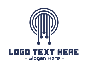 Website - Tech Business Company Circle logo design