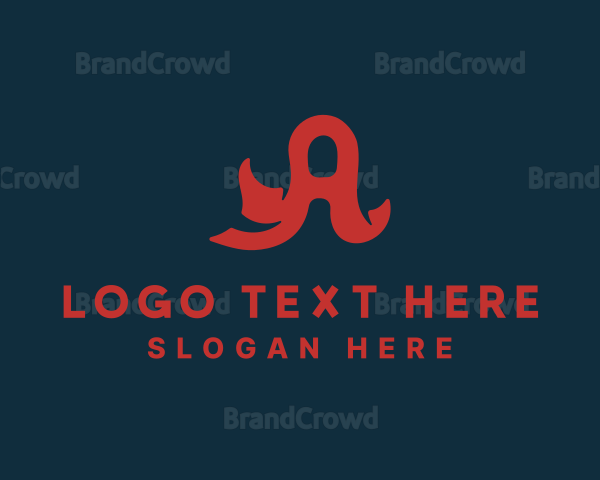 Creative Ribbon Letter A Logo