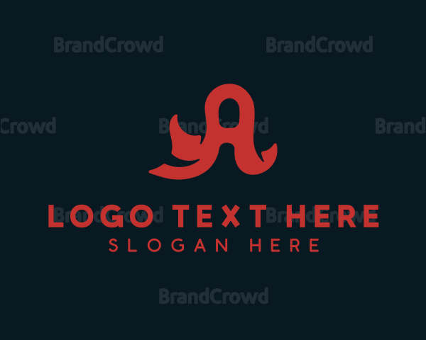 Creative Ribbon Letter A Logo