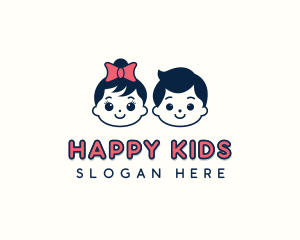 Kids Daycare Children logo design