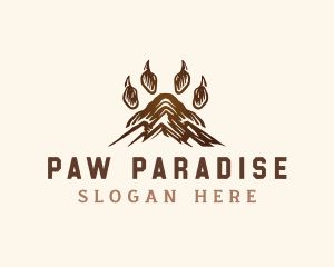 Paw Mountain Outdoor logo design