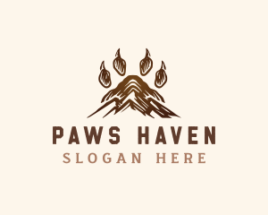 Paw Mountain Outdoor logo design