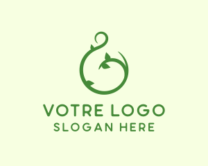 Green Vine Letter G Logo