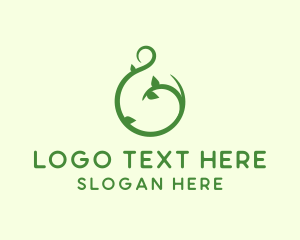 Recycle - Green Vine Letter G logo design