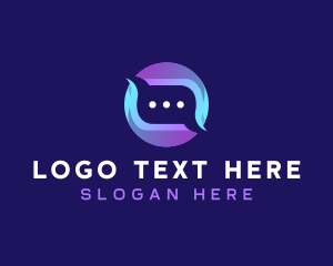 Messaging - Mobile Message Chat Communication logo design