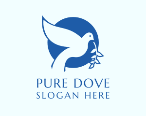 Christian Religion Pigeon  logo design