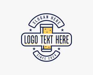 Weizen Glass - Pint Glass Beer logo design