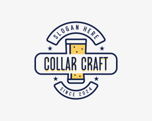 Pint Glass Beer logo design