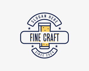 Pint Glass Beer logo design