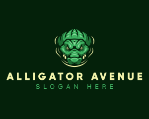 Wild Alligator Crocodile logo design