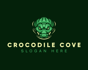 Wild Alligator Crocodile logo design