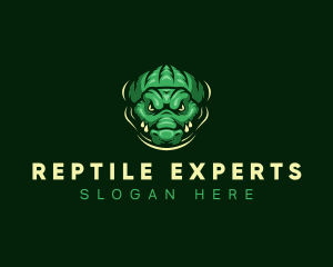 Wild Alligator Crocodile logo design