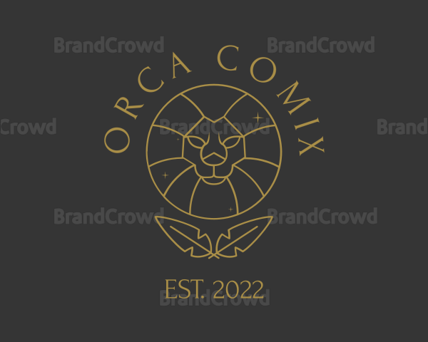 Zodiac Lion Astrologer Logo