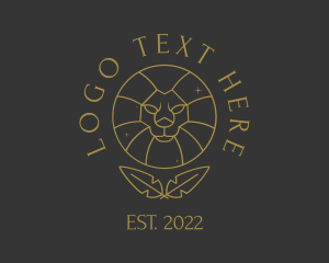 Psychedelic - Zodiac Lion Astrologer logo design