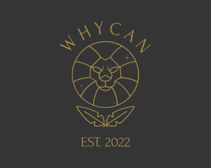 Mystic - Zodiac Lion Astrologer logo design