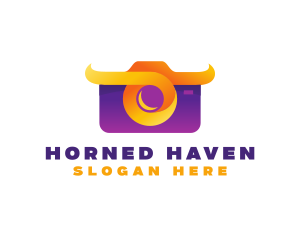 Modern Animal Camera  logo design