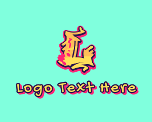 Teen - Graffiti Art Letter L logo design