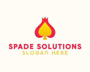 King Spade Emblem logo design