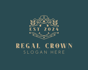 Crown Academia Royalty logo design