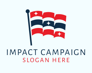 Campaign - Star National Flag logo design