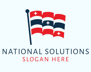 National - Star National Flag logo design