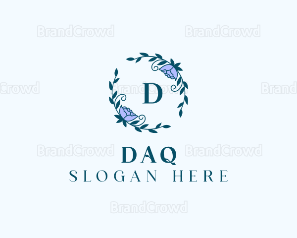 Floral Decoration Wreath Logo