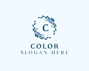 Floral Decoration Wreath  Logo