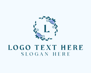 Floral Decoration Wreath  Logo