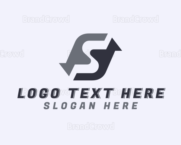Logistics Courier Letter S Logo