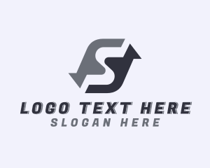 Driving School - Logistics Courier Letter S logo design