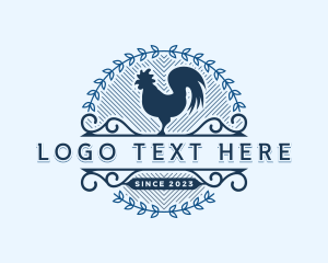 Barn - Rooster Farm Animal logo design