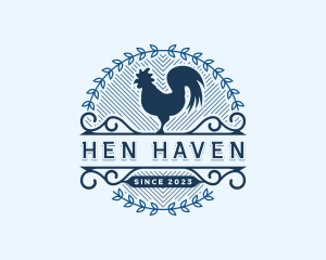 Hen - Rooster Farm Animal logo design