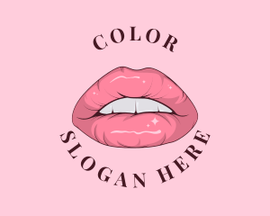 Glossy Lips Cosmetic Logo