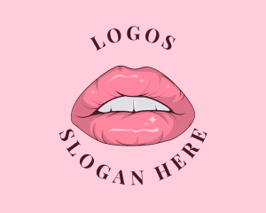 Glossy Lips Cosmetic Logo