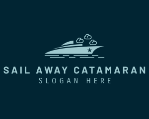 Catamaran - Nautical Yacht Boat logo design