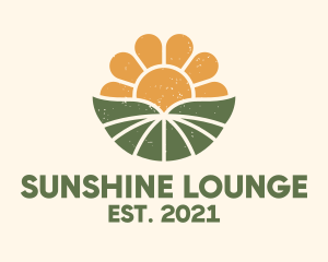 Sunrise Flower Field logo design