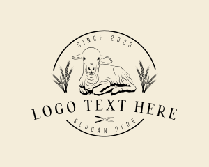 Fleece - Farm Lamb Sheep logo design