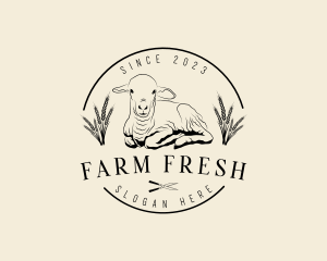 Farm Lamb Sheep logo design