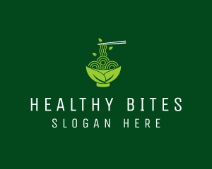 Healthy Vegetarian Ramen  logo design